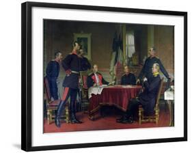 Discussion of a War Strategy in Versailles, 1900-Anton Alexander von Werner-Framed Giclee Print