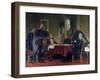 Discussion of a War Strategy in Versailles, 1900-Anton Alexander von Werner-Framed Giclee Print