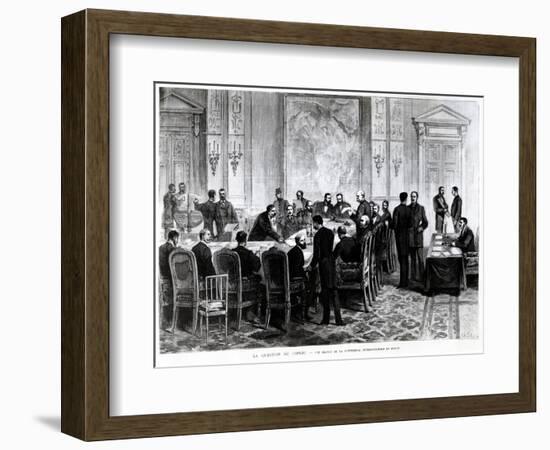 Discussion of the Congo Question at the Berlin Conference of 1884-85, 1885-Pierre Emile Tilly-Framed Giclee Print