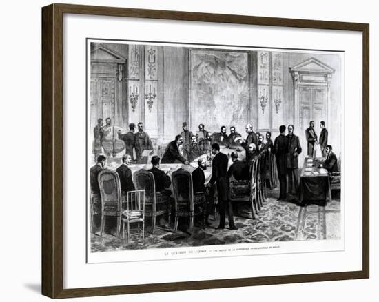 Discussion of the Congo Question at the Berlin Conference of 1884-85, 1885-Pierre Emile Tilly-Framed Giclee Print