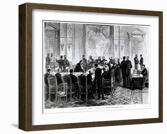 Discussion of the Congo Question at the Berlin Conference of 1884-85, 1885-Pierre Emile Tilly-Framed Giclee Print