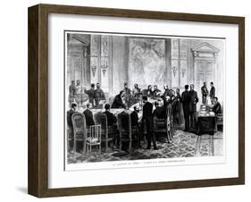 Discussion of the Congo Question at the Berlin Conference of 1884-85, 1885-Pierre Emile Tilly-Framed Giclee Print