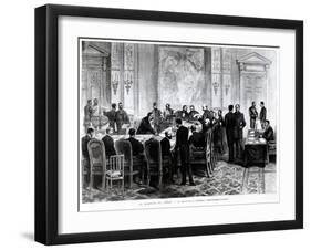 Discussion of the Congo Question at the Berlin Conference of 1884-85, 1885-Pierre Emile Tilly-Framed Giclee Print