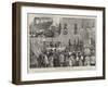 Disembarkation of Wounded Italian Soldiers from Abyssinia at Naples-null-Framed Giclee Print