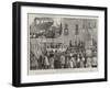 Disembarkation of Wounded Italian Soldiers from Abyssinia at Naples-null-Framed Giclee Print