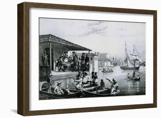 Disembarkation-Johann Moritz Rugendas-Framed Giclee Print