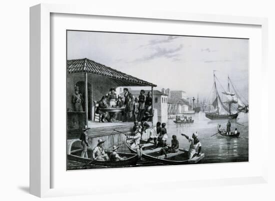 Disembarkation-Johann Moritz Rugendas-Framed Giclee Print