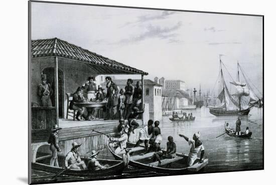 Disembarkation-Johann Moritz Rugendas-Mounted Giclee Print