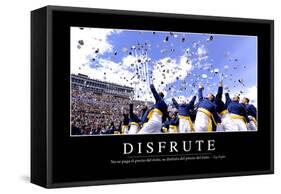 Disfrute. Cita Inspiradora Y Póster Motivacional-null-Framed Stretched Canvas