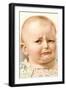 Disgruntled Baby-null-Framed Art Print