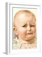 Disgruntled Baby-null-Framed Art Print