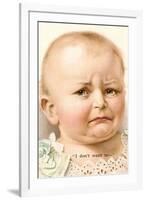 Disgruntled Baby-null-Framed Art Print