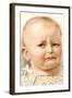 Disgruntled Baby-null-Framed Art Print