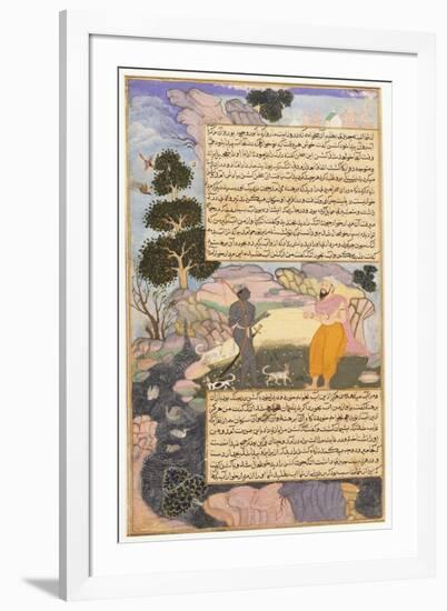 Disguised Vishnu and a Brahman-null-Framed Art Print