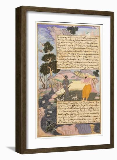 Disguised Vishnu and a Brahman-null-Framed Art Print