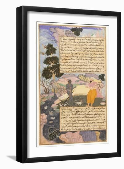 Disguised Vishnu and a Brahman-null-Framed Art Print