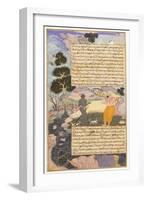 Disguised Vishnu and a Brahman-null-Framed Art Print