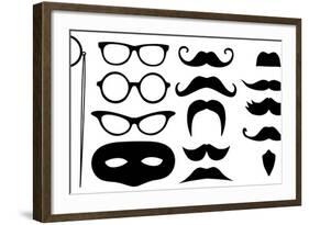 Disguises-darrenwhi-Framed Art Print