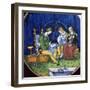 Dish known as the Portrait Painter, 15th century-Unknown-Framed Giclee Print