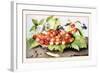 Dish of Cherries with a Bean and a Hornet-Giovanna Garzoni-Framed Art Print