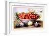 Dish of Cherries with Figs and Medlars-Giovanna Garzoni-Framed Art Print