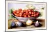 Dish of Cherries with Figs and Medlars-Giovanna Garzoni-Mounted Art Print