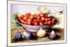 Dish of Cherries with Figs and Medlars-Giovanna Garzoni-Mounted Art Print