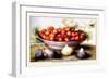 Dish of Cherries with Figs and Medlars-Giovanna Garzoni-Framed Art Print