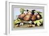 Dish of Figs with Jasmine and Small Pears-Giovanna Garzoni-Framed Art Print