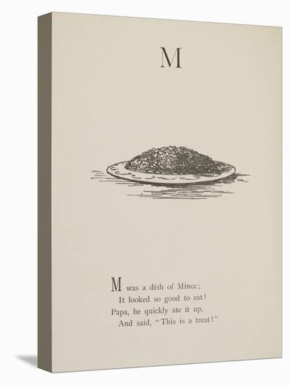 Dish Of Mince Illustrations and Verses From Nonsense Alphabets Drawn and Written by Edward Lear.-Edward Lear-Stretched Canvas