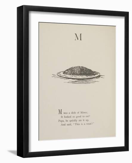 Dish Of Mince Illustrations and Verses From Nonsense Alphabets Drawn and Written by Edward Lear.-Edward Lear-Framed Giclee Print