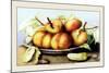 Dish of Peaches with a Cucumber-Giovanna Garzoni-Mounted Art Print