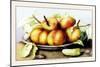 Dish of Peaches with a Cucumber-Giovanna Garzoni-Mounted Art Print