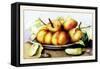 Dish of Peaches with a Cucumber-Giovanna Garzoni-Framed Stretched Canvas