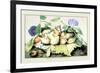 Dish of Plums with Jasmine and Walnuts-Giovanna Garzoni-Framed Premium Giclee Print