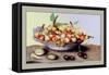 Dish of Small Pears with Medlars and Cherries-Giovanna Garzoni-Framed Stretched Canvas