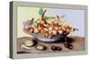 Dish of Small Pears with Medlars and Cherries-Giovanna Garzoni-Stretched Canvas