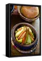Dish of Tagine, Restaurant, Medina, Marrakech, Morocco, North Africa, Africa-Guy Thouvenin-Framed Stretched Canvas