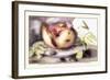 Dish with a Pomegranate, A Grasshopper, A Snail, and Two Chestnuts-Giovanna Garzoni-Framed Art Print