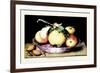 Dish with Apples and Almonds-Giovanna Garzoni-Framed Art Print