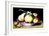 Dish with Apples and Almonds-Giovanna Garzoni-Framed Art Print