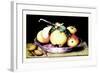 Dish with Apples and Almonds-Giovanna Garzoni-Framed Art Print