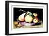 Dish with Apples and Almonds-Giovanna Garzoni-Framed Art Print