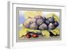 Dish with Figs, Fig Leaves and Small Pomegranates-Giovanna Garzoni-Framed Art Print