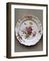 Dish with Floral Motifs, Ceramic, Strasbourg Manufacture, France-Joseph Harold Swanwick-Framed Giclee Print