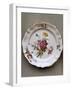 Dish with Floral Motifs, Ceramic, Strasbourg Manufacture, France-Joseph Harold Swanwick-Framed Giclee Print