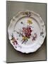 Dish with Floral Motifs, Ceramic, Strasbourg Manufacture, France-Joseph Harold Swanwick-Mounted Giclee Print