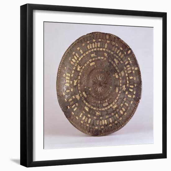 Dish with Ten Circles of Scythian Motifs, from Ziwiyeh, Iran, circa 7th Century BC-Scythian-Framed Giclee Print