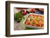 Dish with Traditional Mexican Food Enchiladas-Olgany-Framed Photographic Print