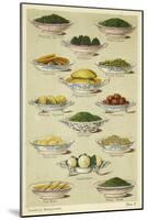 Dishes of Vegetables-null-Mounted Giclee Print